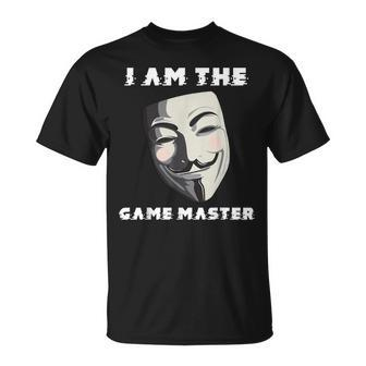 I Am The Game Master Anonymous Hacker Computer Hacking Unisex T-Shirt | Mazezy