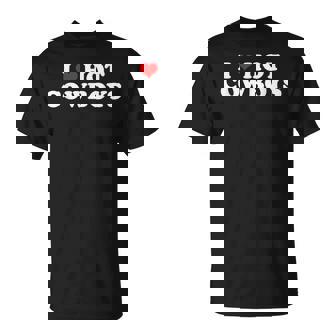 I Love Hot Cowboys I Heart Hot Cowboys Lover - Cowgirl Unisex T-Shirt | Mazezy