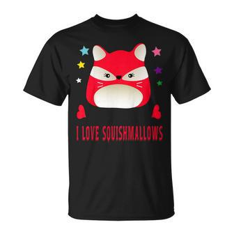 I Love Squishmallows Red Fox Birthday Squishy Shirt Unisex T-Shirt | Mazezy
