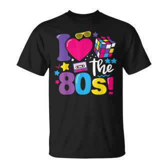I Love The 80S 80S 90S Costume Party Retro Vintage Unisex T-Shirt | Mazezy