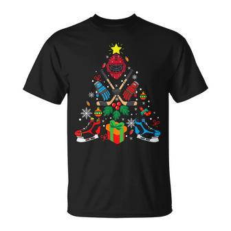 Ice Hockey Christmas Tree Ornaments Xmas Boys T-shirt - Thegiftio UK