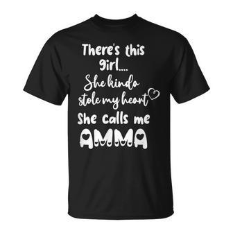 Icelandic Grandmother Grandma This Girl Calls Me Amma Unisex T-Shirt | Mazezy