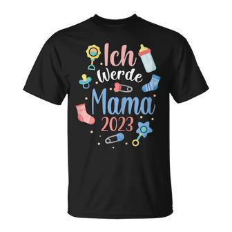 Ich Werde Mama 2023 T-Shirt, Süßes Outfit für werdende Mütter - Seseable
