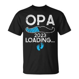 Ich Werde Opa 2023 Loading Schwangerschaft Verkündung T-Shirt - Seseable