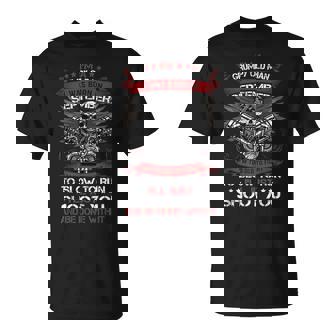 Im A Grumpy Old Man I Was Born In September Im Old Biker Unisex T-Shirt | Mazezy