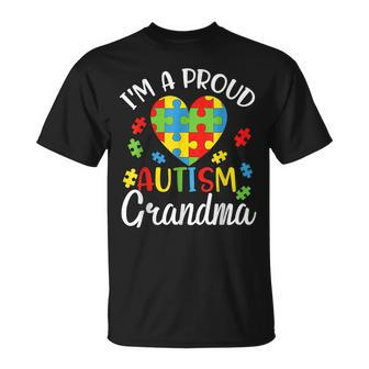 Im A Proud Autism Grandma Autism Awareness Unisex T-Shirt | Mazezy
