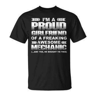Im A Proud Girlfriend Of An Awesome Mechanic Unisex T-Shirt