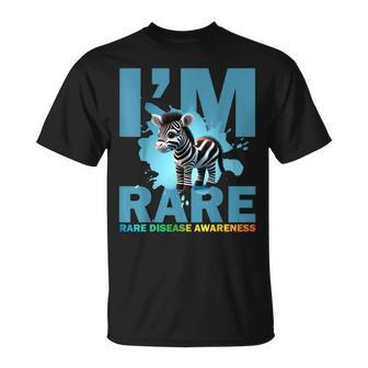 Im Rare Cute Zebra For Rare Disease Awareness Unisex T-Shirt | Mazezy