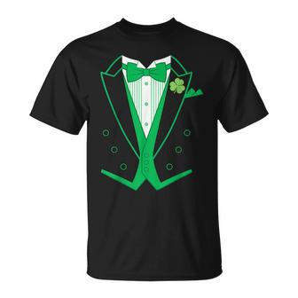 Irish Formal Tuxedo St Patricks Day T-Shirt - Seseable