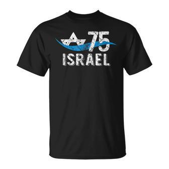 Israel 75Th Anniversary 2023 Jewish State Israeli Flag Unisex T-Shirt | Mazezy