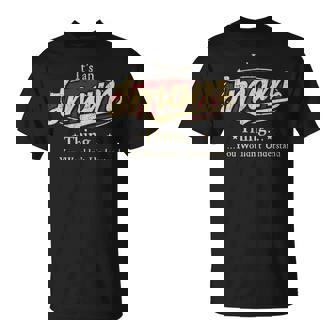 Its A Imam Thing You Wouldnt Understand Personalized Name Gifts With Name Printed Imam Unisex T-Shirt | Seseable UK