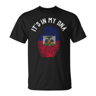 Its In My Dna Fingerprint | Prideful Haitian Gift Unisex T-Shirt | Mazezy AU