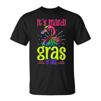 Its Mardi Gras Mardi Gras Flamingo T-Shirt - Seseable