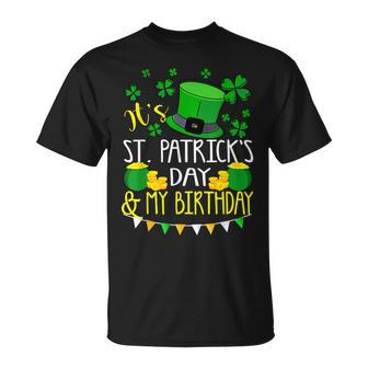 Its St Patricks Day And My Birthday Irish T-shirt - Thegiftio UK