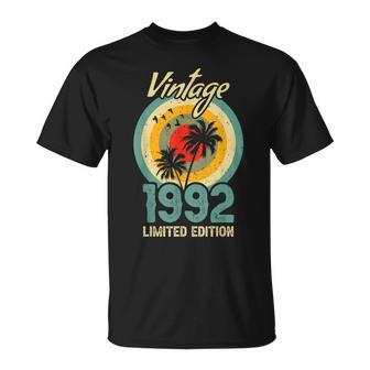 Jahrgang 1992 Limited Edition Sunset Palme T-Shirt - Seseable
