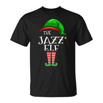 Jazz Name Gift The Jazz Elf Christmas Unisex T-Shirt - Seseable