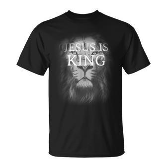 Jesus Is King Lion Christian T-Shirt - Seseable