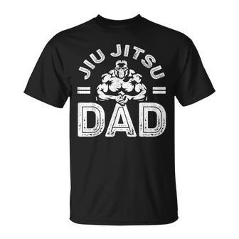 Mens Jiu Jitsu Dad For Men Martial Arts Brazilian Jiujitsu T-Shirt - Seseable