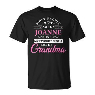 Joanne Name Gift Personalized Grandma Unisex T-Shirt | Mazezy