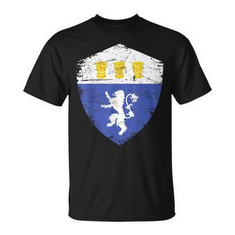 Jones Crest Coat Of Arms Distressed T-shirt - Thegiftio UK
