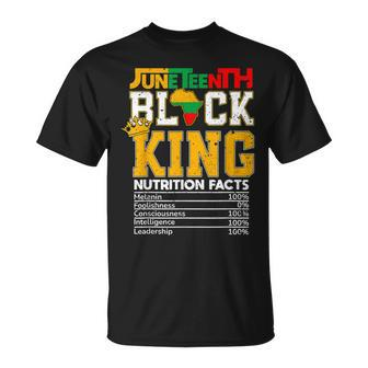Junenth Black King Nutrition African American Mens Boys Unisex T-Shirt | Mazezy AU
