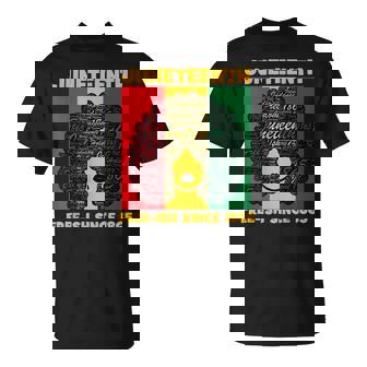 Junenth Celebrating Black Freedom 1865 African American V4 T-Shirt - Seseable