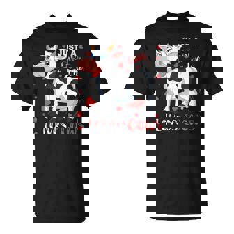 Just A Girl Who Loves Cows Design For A Girl Loves Cows Unisex T-Shirt | Mazezy