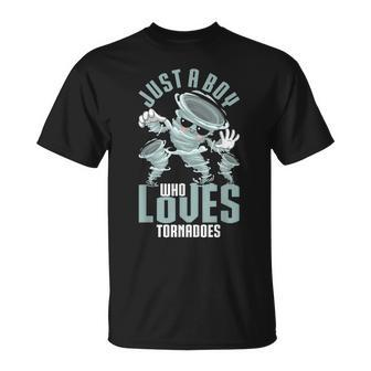 Just A Boy Who Loves Tornadoes Storm Chaser Meteorologist T-shirt - Thegiftio UK