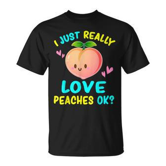 I Just Really Love Peaches s Peach T-shirt - Seseable