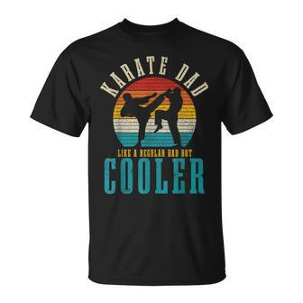 Mens Karate Dad Like A Regular Dad But Cooler Vintage T-Shirt - Seseable