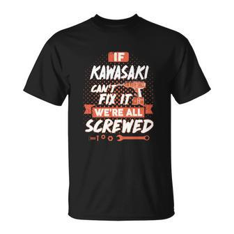 Kawasaki Name Kawasaki Family Name Crest V3 Unisex T-Shirt - Seseable