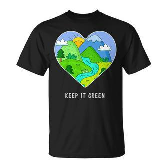 Keep It Green Save The Planet Shirt Earth Day 2019 Gift Idea Unisex T-Shirt | Mazezy UK