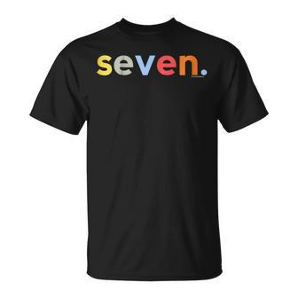Kids 7Th Birthday Shirt For Boys 7 | Kids Gifts Ideas Age 7 Seven Unisex T-Shirt | Mazezy
