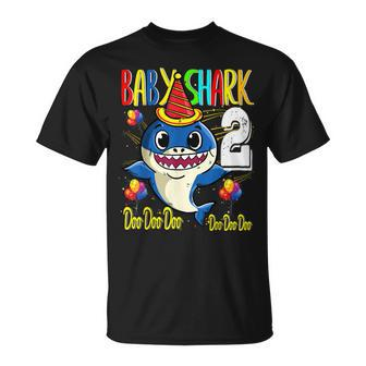 Kids Baby Shark 2Nd Birthday Doo Doo Kids Son T Shirt Unisex T-Shirt | Mazezy