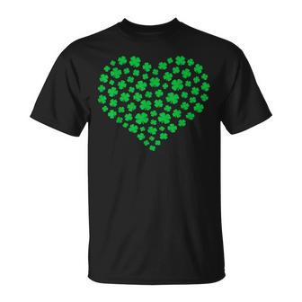 Kids Girls Heart St Patricks Day Shamrock Irish Toddler Baby Unisex T-Shirt | Mazezy