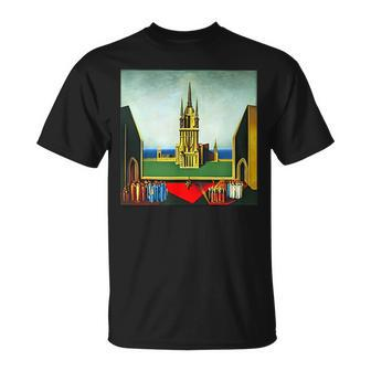 King Charles Iii Coronation Abstract Art Westminster Abbey Unisex T-Shirt | Mazezy