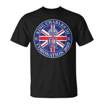 King Charles Iii Cr Iii Coronation May 2023 British Flag Unisex T-Shirt | Mazezy