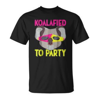 Koalafied To Party Animal Pun Koala T-shirt - Thegiftio UK