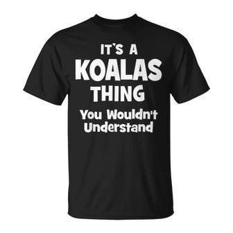 Koalas Thing College University Alumni T-Shirt - Seseable