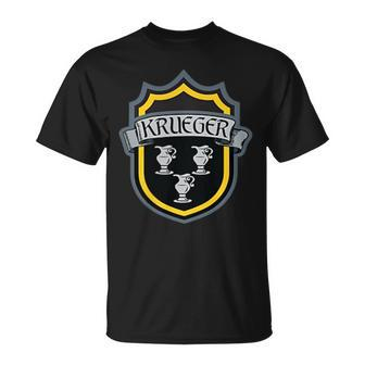 Krueger Family Crest Unisex T-Shirt | Mazezy