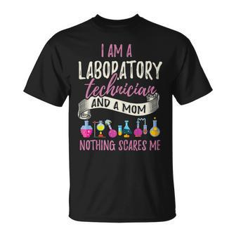 Laboratory Technician Mom Funny Lab Tech Mother Gift Gift For Womens Unisex T-Shirt | Mazezy AU