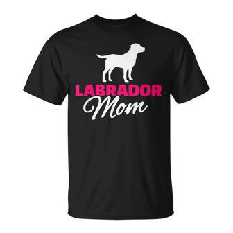 Labrador Mom T-Shirt mit Hunde-Silhouette, Ideal für Hundefreundinnen - Seseable
