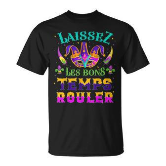 Laissez Les Bons Temps Rouler Mardi Gras New Orleans T-Shirt - Seseable
