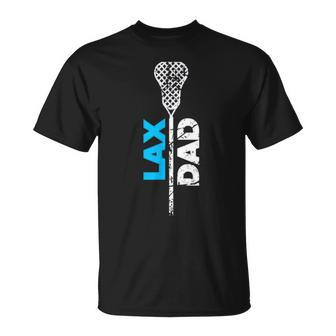 Lax Dad Lacrosse Blue Unisex T-Shirt