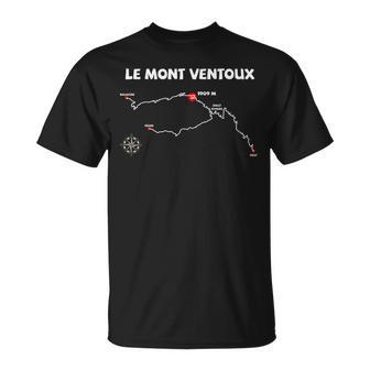 Le Mont Ventoux Serpentinen France Radsport T-Shirt - Seseable