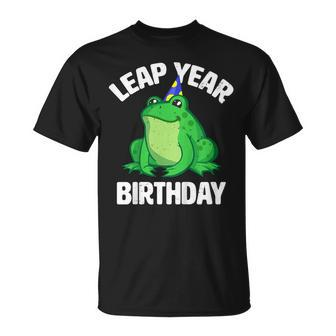 Leap Year 2020 Funny Frog Birthday Gift February 29 Unisex T-Shirt | Mazezy