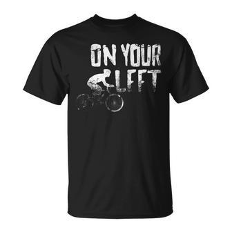 On Your Left Bicycling T-shirt - Seseable