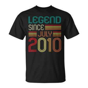Legend Since July 2010 13 Years Old Vintage 13Th Birthday T-Shirt - Seseable