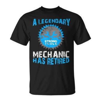 Legendary Mechanic Has Retired Strong Tools Retirement 2019 Unisex T-Shirt | Mazezy