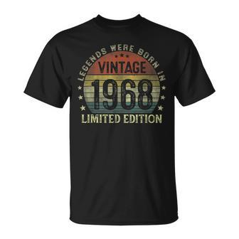 Legenden 1968 Geboren, T-Shirt zum 55. Geburtstag Mann - Seseable